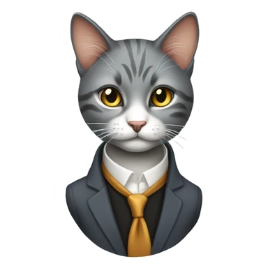 Classy feral cat sticker