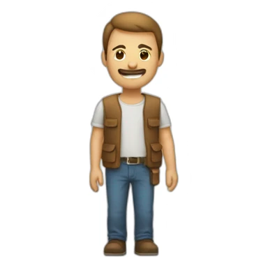 Homme qui boude et croise les bras sticker