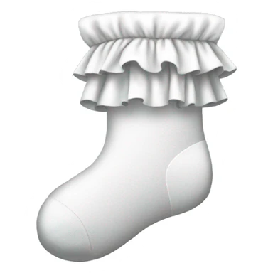 white frilly socks sticker