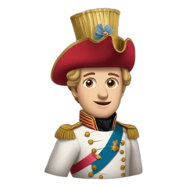 Napoleon with party hat sticker