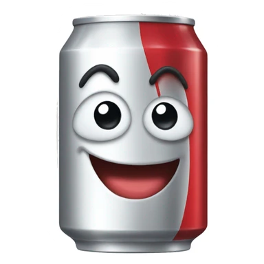 A happy diet coke can sticker