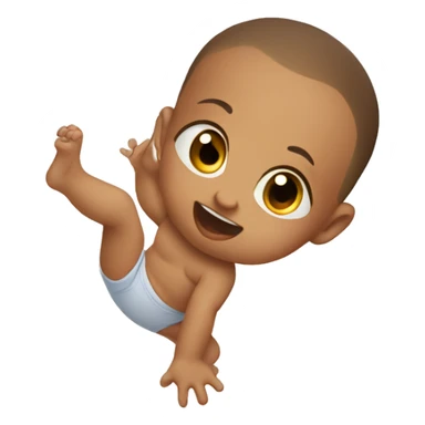 Baby doing flips  sticker