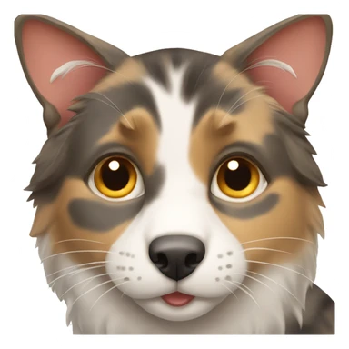Tabby cat with australian sheperds sticker