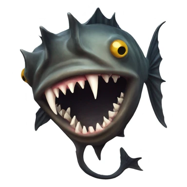 Angler Fish dumb sticker