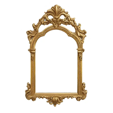 Antique gold arched mirror sticker