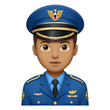 blue uniformed soldier sticker
