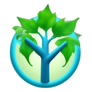 blue "e" from Engie logo with high voltage in green leaves sticker