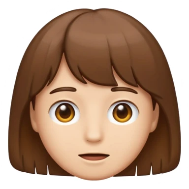 toupee simple clear emoji style sticker