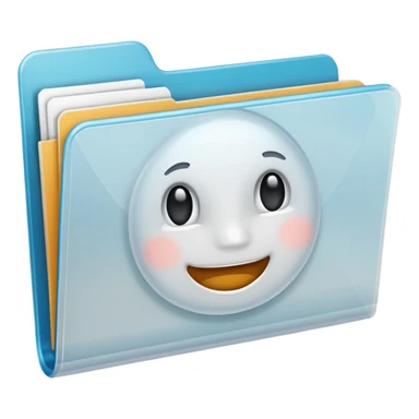 FAFSA plastic transparent white translucent folder sticker