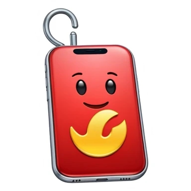 Epingle rouge  iphone sticker