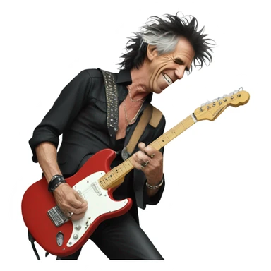 Keith richards smiling sexy sticker