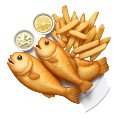 fish and chips sticker