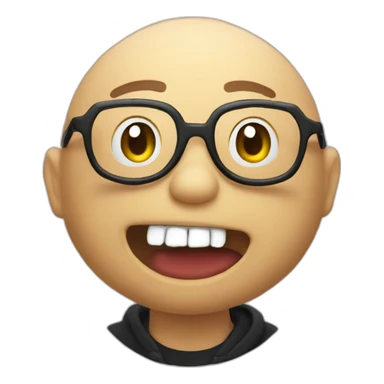 Anthony fantano chomping on a vinyl sticker