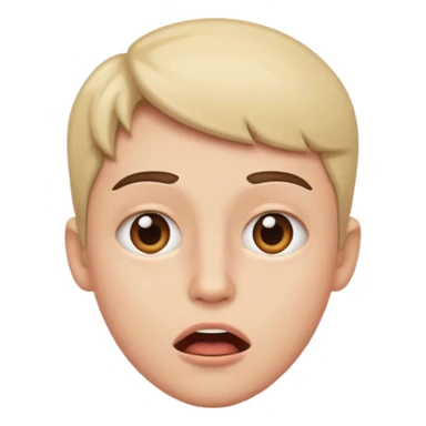 side eye with mouth open sticker