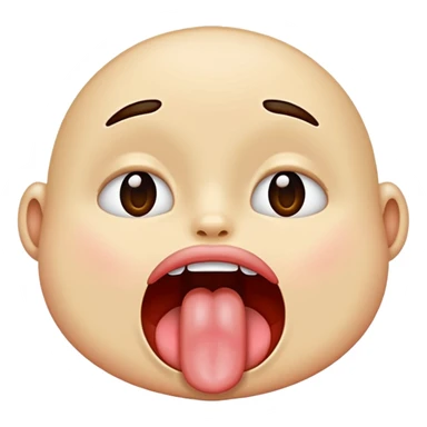 sticking tongue out  sticker