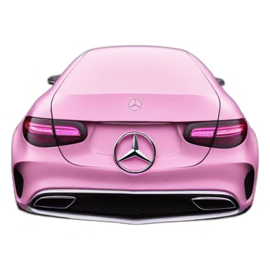 Mercedes logo pink sticker
