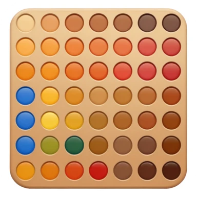 Fall colors paint palette sticker