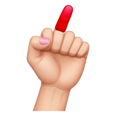 puño cerrado y dedo meñique estirado sticker