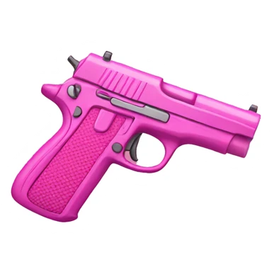 Pink gun sticker