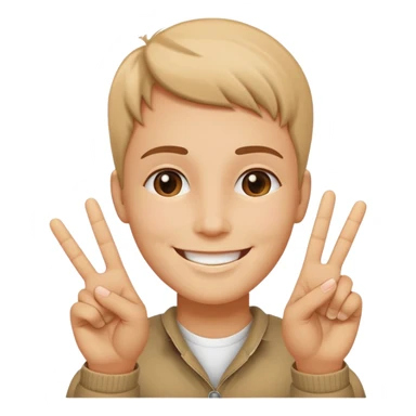 ✌🏻 avec les guillemets à faire un ciao  sticker