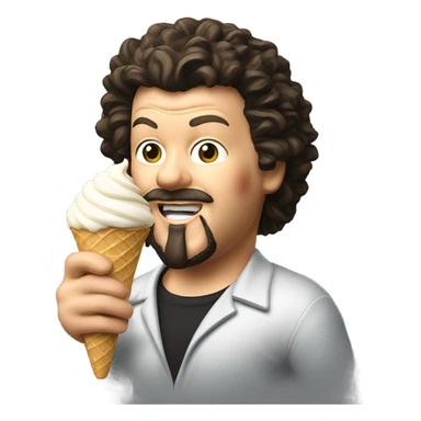 Kenny powers eating an ice cream sticker