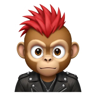 punk monkey sticker