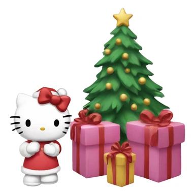 Hello Kitty Christmas sticker