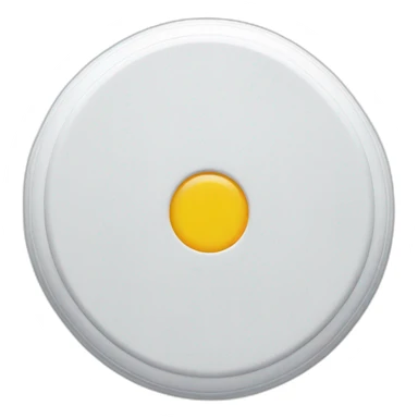 White frisbee sticker