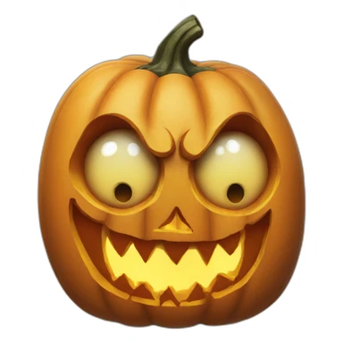 terrifying grotesque pumpkin carving sticker