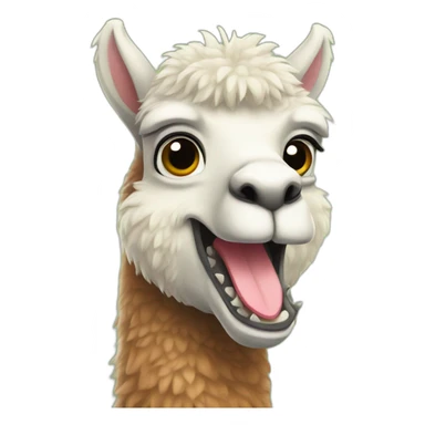 Mix of alpaca and dinosaur  sticker