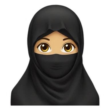 Saudi niqab women sticker