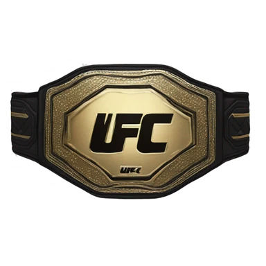 UFC belt sticker