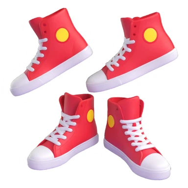 red and white Sonic the Hedgehog shoes sticker