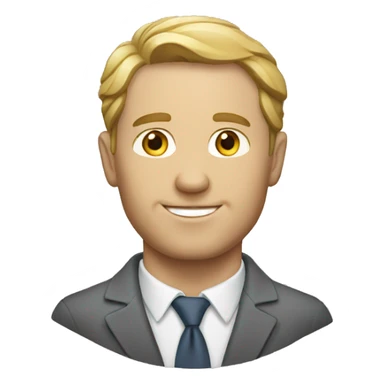 white man crop investor sticker