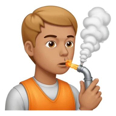 A nose that inhales exhaust fumes with power sticker