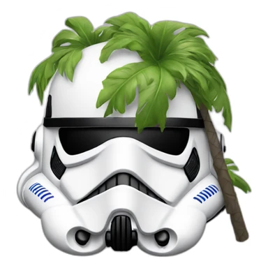 Tropical stormtrooper sticker