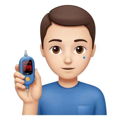 diabetes meter hand test finger blood sticker