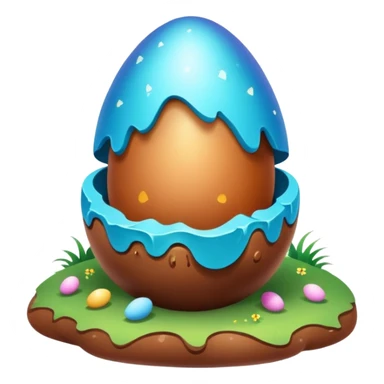 magical poop easter cosmic egg landscape  sticker