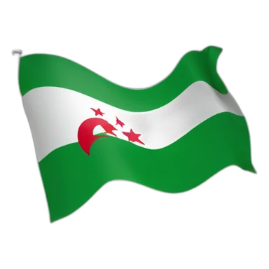 Algerian flag sticker