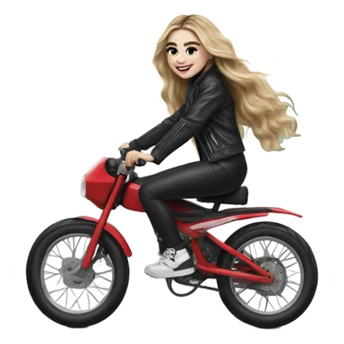 sabrina carpenter on a bike sticker