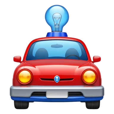 Siren Light on a car top  sticker