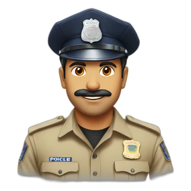 Gujarat police  sticker