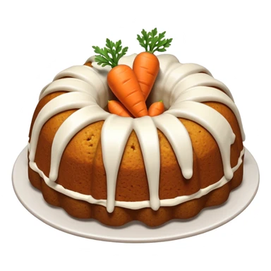 Carrot cake Bundt cake sticker