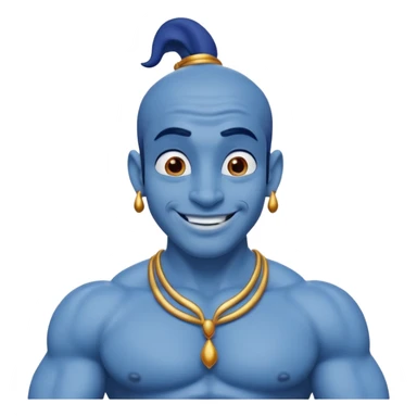 The genie from the cartoon Aladdin
 sticker
