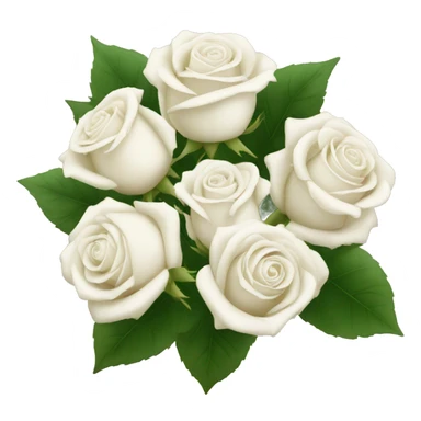 white rose bouquet  sticker