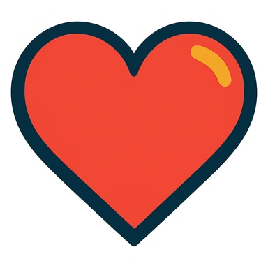 heart symbol representing love sticker