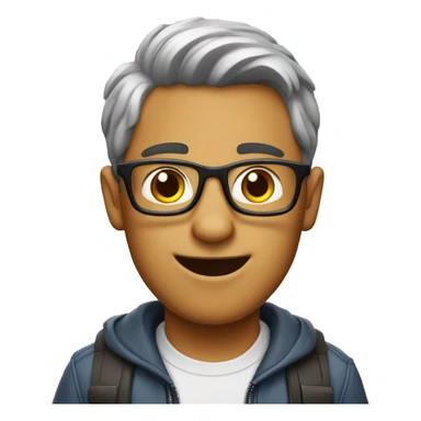 nerd guy like a dog sticker