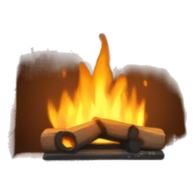 Cozy Fireplace sticker