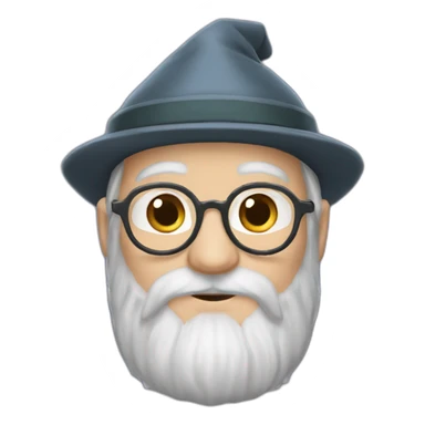 albus dumbledore with a cap sticker