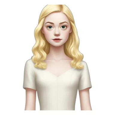 elle fanning standing sticker